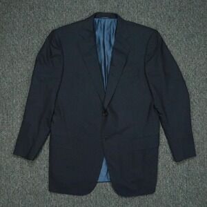 Ermenegildo Zegna Blazer Mens 44R Blue Cool Effect Wool Sport Coat